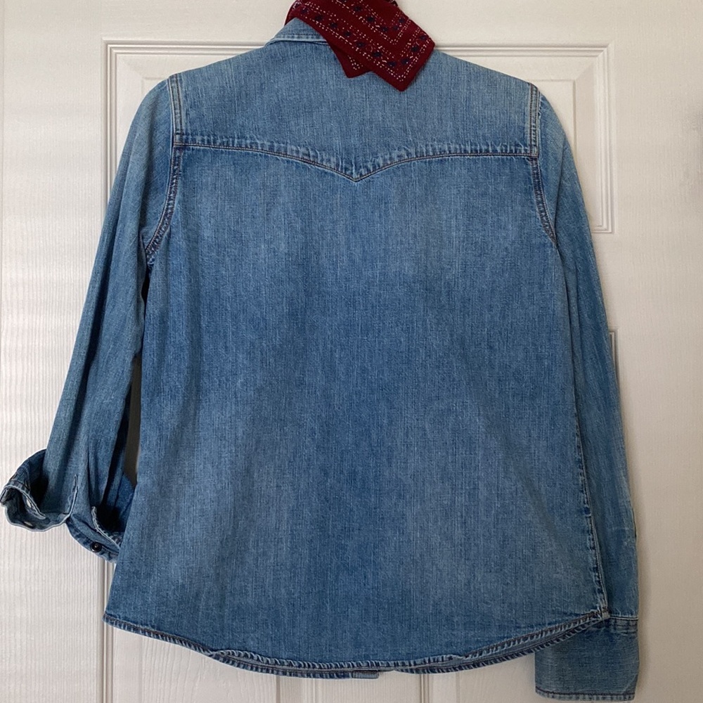 J Crew - Chambray Rancher Button Down - 6 - image 8